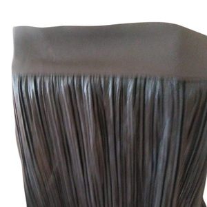 Designer top XS dressy bandeau strapless dressy top with sllit back over lay